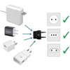 United States to Egypt Travel Power Adapter to Connect North American Electrical Plugs to Egyptian Outlets for Cell Phones, Tablets, eReaders, and More (2-Pack, Black)