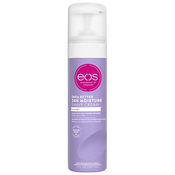 eos Shea Better Shaving Cream- Lavender, Women's Shave Cream, Skin Care, Doubles as an In-Shower Lotion, 24-Hour Hydration, 7 fl oz