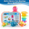 iPlay, iLearn Baby Bath Toys w/ Organizer, Water Squirting Octopus, Wind Up Swimming Turtle, Bathtub & Shower, Stacking Cups, Gift for 6, 9, 12, 18 Months 1, 2, 3 Years, Toddlers, Girls, Boys & Kids