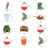 Gone Fishing Party Decorations Fishing Decorations, Assembled and Ready to Use, Fishing Birthday Party Supplies Hanging Swirls Party Streamers 24pcs Kids Birthday Party Decor Banner