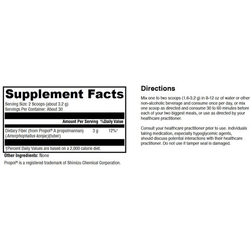 HormoneSynergy Ultra Fiber Lean Fiber Supplement by RetzlerRx - 100% Natural and Soluble Propolmannan Fiber - Supports Satiety, and Healthy Bowel Movements