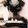 PartyWoo Black Balloons, 120 pcs 5 Inch Matte Black Balloons, Black Balloons for Balloon Garland or Balloon Arch as Party Decorations, Birthday Decorations, Retirement Party Decorations, Black-Y18