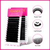 TDANCE Flat Lashes Eyelash Extensions 0.15/0.2mm Thickness Super Soft Air Flat Lash Extensions Ellipse Eyelash Extensions Matte Black Flat Eyelash Extensions Salon Use(Air Flat,0.15-C,8-15mm)