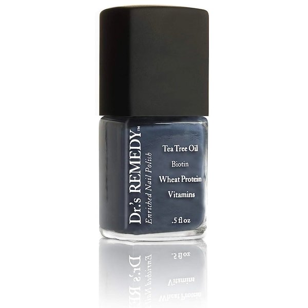 Dr’s Remedy Nail Polish, All Natural Enriched Nail Strengthener Non Toxic and Organic - DEVOTED Denim
