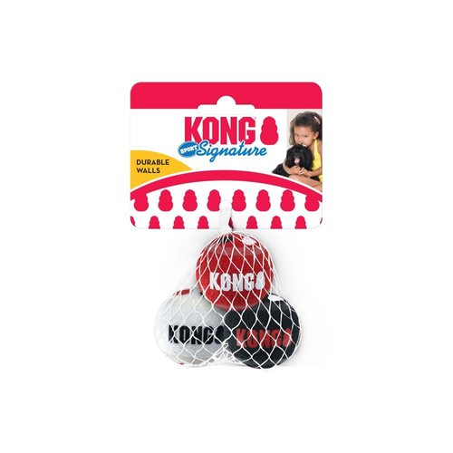 KONG Signature Sport Balls Dog Toy, X-Small, 3 Pack