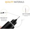 1 Ounce Black Needle Tip Glue Bottle, Tip Applicator Bottle with 2 Funnel, for Glue,Liquid,Oil, DIY Crafts Etc, 6 Pcs.