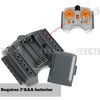 TEESE 24pcs Technic-Motor Set with Adjustable-Speed-Remote-Receiver, Battery-Box-Extension-Cable, Compatible with Technic-Parts