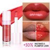 ZUK Plumping Lip Gloss, Hydrating Lip Gloss for Women Girls, Tinted Lip Gloss, Moisturizing, Fuller Looking Lips, Vegan & Cruelty-free