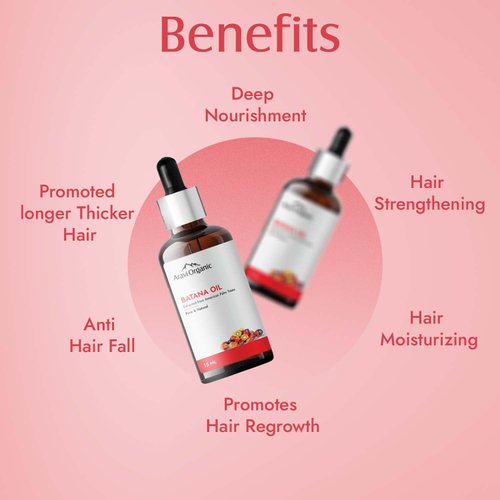Aravi Organic Pure Batana Hair Oil For Hair Growth - Derived From American Oil Palm Nut - 0.5 FL Oz / 15 ml