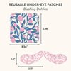 Studio Oh! Reusable Under-Eye Patches, Puffy Eyes Treatment and Under Eye Masks Skincare, 100% Silicone Eye Patches, Pairs with Favorite Serums or Creams, Blushing Dahlias