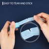 Nuanchu 12 Rolls Silicone Tape Bulk, Reusable Adhesive Silicone Tape for Lash, Easy to Remove(Blue, 0.5 Inch x 3.9 Yards)