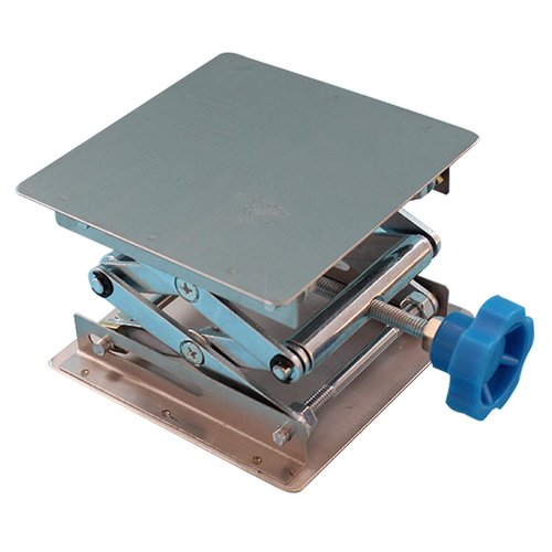 Stainless Steel Lab Jack Stand Table Lift Laboratory Mini Scissor Lift Jack 4" x 4"