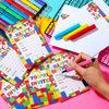 Nezyo 30 Pack Birthday Party Invitations with Envelopes Bulk Colorful Building Block Invitation Kids Stacking Bricks Invite Card Set Girls Boy Decorations Supplies