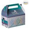 Hammont Paper Treat Boxes - (10 Pack) - Party Favors Treat Container Cookie Boxes Cute Designs Perfect for Parties and Celebrations 6.25" x 3.75" x 3.5" (Cotton Candy)