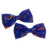 Uf Gators Paisley Hair Bow-blue and Orange, University of Florida, College, Football-for Girls, for Teens, for Women (Barrette)