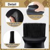 Deekin 2 Pieces Umpire Brush Baseball Home Plate Brush Baseball Umpire Gear with Plastic Handle for Baseball Softball Referee Equipment, Black, 5 x 4.7 x 1.4 Inch
