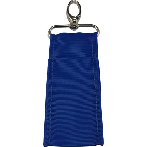 10 Blue RIPSTOP NYLON Lip Balm Holsters LIPSTICK HOLDER WITH Metal Clip