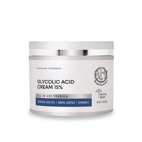 Beauty Facial Extreme Glycolic Acid 15% Anti-Wrinkle Cream- Extra strength Alpha Hydroxy Acid Enhanced with Green Tea Extract. Improves Complexion & Smooths Out Fine Lines & Wrinkles.