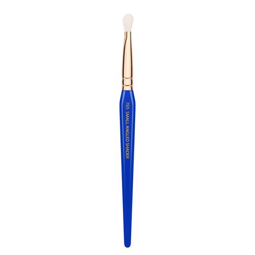 Bdellium Tools Professional Makeup Brush - Golden Triangle 765 Small Angled Shader - With All Vegan and Soft Synthetic Fibers, For Flawless, Professional Eye Shadow Application (Blue, 1pc)