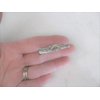 Generic Small silver tone metal filigree alligator hair claw clip clamp fine hair
