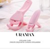 Uranian Eyelash Curlers Partial Eyelashes Curlers Plastic Lash Curler with 1 Replacement Silicone Refill Pads Protable Makeup Cosmetic Tools for Eyes