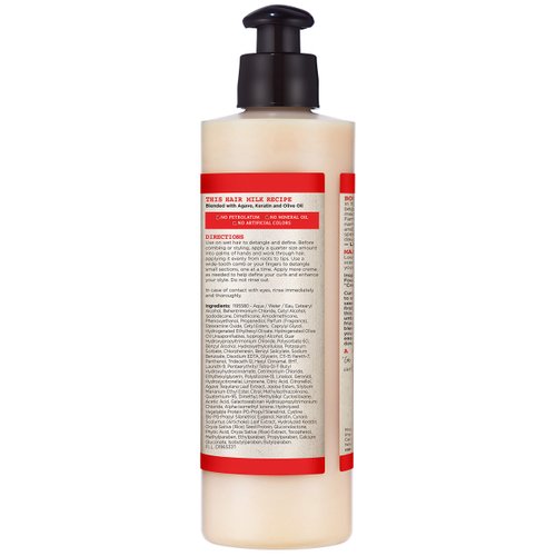 Carol’s Daughter Hair Milk 4 in 1 Combing Creme for Curls, Coils and Waves, with Agave and Olive Oil, Hair Detangler, Curl Cream, 8 fl oz