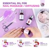 SAVILAND Acrylic Nail Kit with 100% Essential Oil - 2oz Clear Acrylic Powder and Liquid Set 120ml with Nail Practice Mat Dehydrator Primer Professional Acrylic Nail Kit Set for Beginners DIY Nail Art