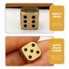 Metal Dice Set 6pcs Brass Dices Game Dice Metal Dices Poker Party Game Toy Portable Dice Man Boyfriend Club Bar Entertainment Game Accessories