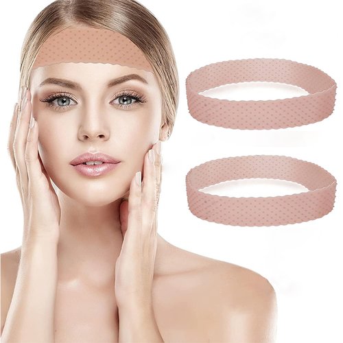 Fanquility 2Pcs No-Slip Wig Grip Transparent Silicone Wig Grip Band Adjustable Wig Band Sweatproof Seamless Headbands for Wigs Hair Band and Sport Yoga (Light Brown, Elastic)