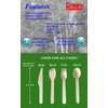 Gmark 100 ct Wooden Forks, 6.25" Length, No Plastic Earth-Friendly, Disposable Biodegradable Wooden Cutlery, Green Product (Box of 100pcs) GM1044