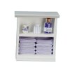 Town Square Miniatures Dolls House Miniature Furniture Small Shelf Unit & Lilac Bathroom Accessories