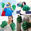 Superhero Gloves for Kids Superhero Toy Superhero Hands Kids Soft Plush Superhero Fists Cosplay for Boy Christmas Halloween Birthday Gift (green)