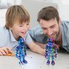 SAMIQU 3D Printed Skeleton Warrior Joint Free, Skeleton Knight Collectible Figurine,Perfect for Home Office Décor & Gift