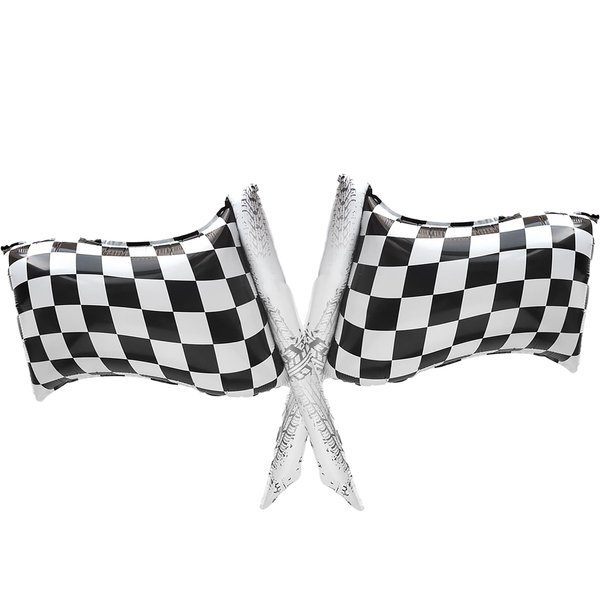 DIADARL Checkered Black and White Racing Flag Balloons Checkered Flag Balloons Race Car Theme Party Supplies Boys Birthday Race Car Theme Party Decor Supplies