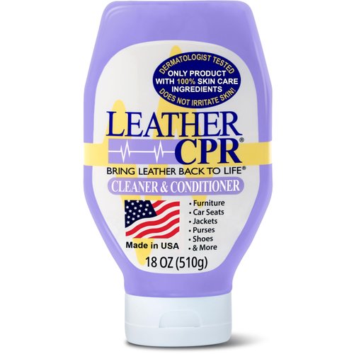 Leather CPR | 2-in-1 Leather Cleaner & Leather Conditioner | Cleans, Restores & Protects Furniture, Car Seats, Purses, Shoes, Saddles, Jackets & Auto