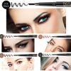 Eyebrow Pencil Dark Brown Double Ended Precision Waterproof Brow Cruelty Free(Dark Brown #2)