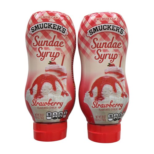 Smucker's Sundae Syrup Strawberry Flavored Syrup, 20-Ounce (Pack of 2)