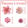 ELANE Hair Clips for Women and Girls - 24 Pcs Floral Accessories with Small Flower Details