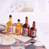 Juland 40PCS Miniature Mini Beer Drinks Decoration Beer Glass Model Mixed Wine Coffee Resin Sets Simulation Instant Model Scene Mini Tableware Dolls House