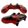 Hikfly Silicone Gel Controller Cover Skin Protector Compatible for Sony Playstation 4 PS4/PS4 Slim/PS4 Pro Controller (2X Controller Camouflage Cover with 8 x FPS Pro Thumb Grip Caps)(Red,Blue)