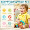 Qumiimet Steering Wheel Toy Baby Boy Learning Toys 6-12 Months Old Toys,6 7 8 9 Month Old Baby Boy Toys,Interactive Baby Toys for 1 Year Old,Kids Driving Steering Wheel Toys for Toddlers 1-3
