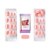 KISS imPRESS No Glue Mani Press-On Nails, Color FX, Satellite', Light Pink, Short Size, Squoval Shape, Includes 30 Nails, Prep Pad, Instructions Sheet, 1 Manicure Stick, 1 Mini File