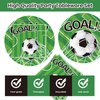 Xjoviative 40PCS Soccer Paper Plates and Napkins Party Supplies, Disposable Soccer Party Plates and Napkins Tableware Set for Soccer Birthday Party Decorations Serves 20 Guests (Soccer)