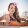 Framendino, 5 Pack Artificial Flower Hair Clips Hawaiian Amapola Flower Orchid Hair Barrettes Clips