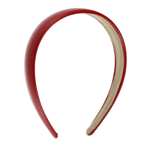 VOCOSTE Red Headbands for Women, Leather Head Bands for Women's Hair, Thick Women's Headbands Solid Colors Hair Band, Fashion Hair Accessories for Women