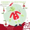 TXDRRA Christmas Santa Plush Toys Green Monster Plush Doll, for Boys and Girls, Christmas Decorations