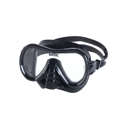 Seac Giglio, Snorkelling and Scuba Diving Mask for Adults and Younger Divers, Regular, Black/White