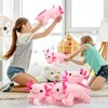 Libima 5 Pcs 12 Inch Axolotl Plush Toys Axolotl Stuffed Animal Plushies Pillow Doll Cute Soft Axolotl Toy Stuffed Axolotl for Birthdays Gift Home Decoration (Pink)