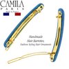 Camila Paris CP3179 French Hair Barrettes Clips for Women Handmade Small Girls Side Slide-in Barrette Clip, Hair Accessories for Women. Strong Hold No Slip Grip Fashion Durable Styling, Made in France