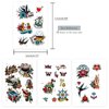 51 tattoo sets,American retro tattoos, retro and innovative designs, beautiful small tattoos, temporary tattoos for adults and kids